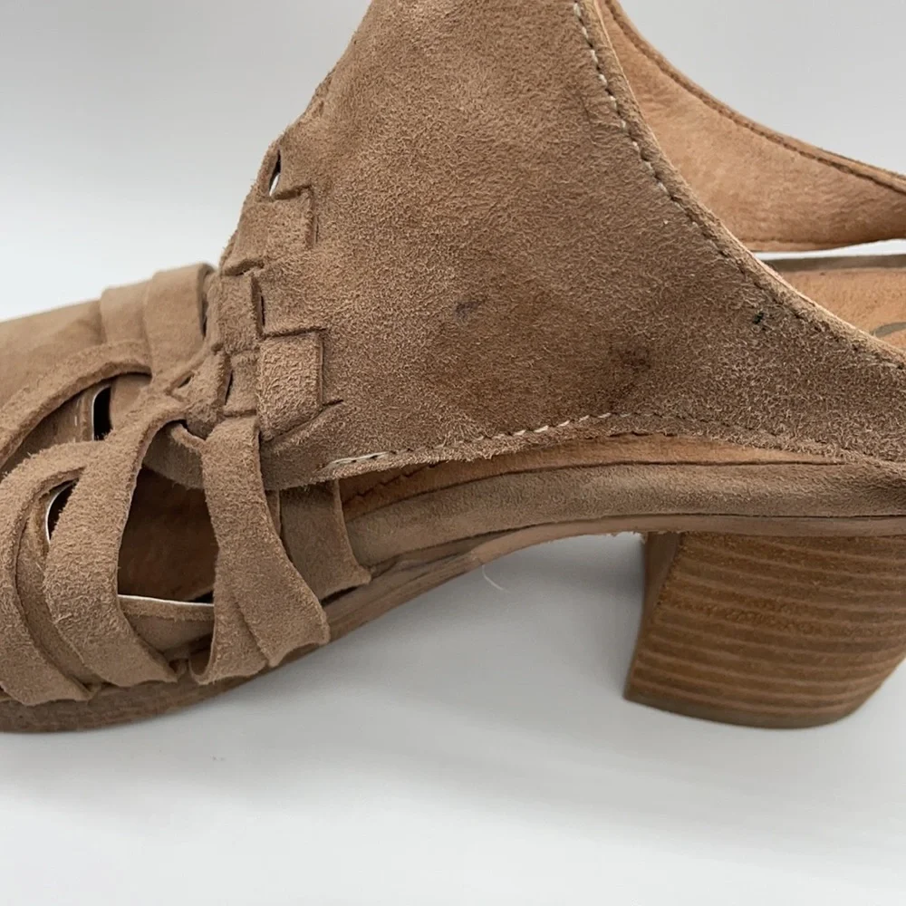 Rebels Levi Leather Mules Sz 7 Tan - Picture 6 of 9